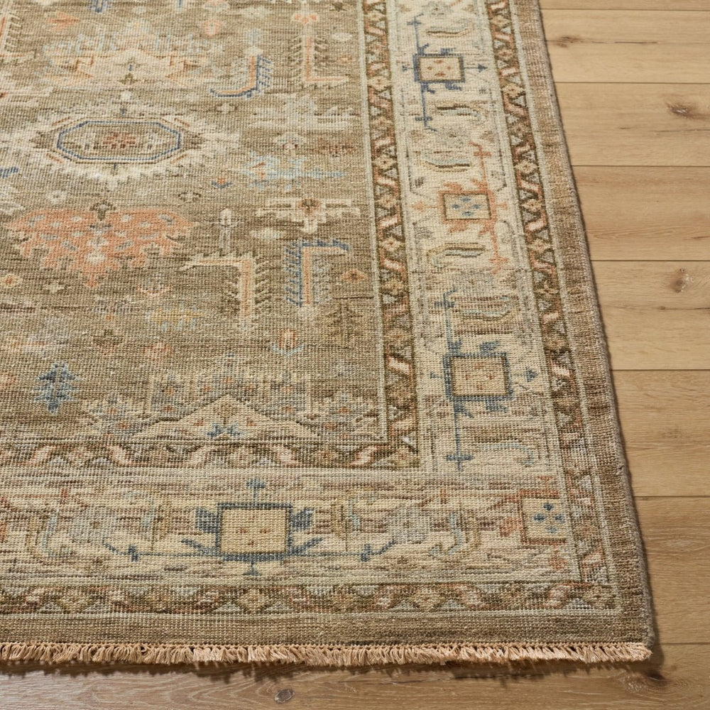 Surya Bijar Hand Knotted Wool Flatweave Rug for Formal Living and Dining Spaces 3' x 10' Runner BIJ2301-310