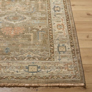 Surya Bijar Hand Knotted Wool Flatweave Rug for Formal Living and Dining Spaces 3' x 10' Runner BIJ2301-310