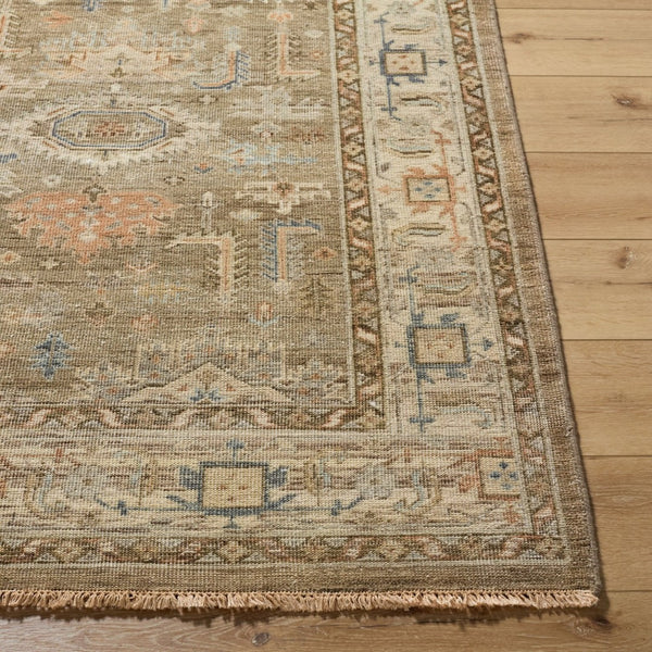 Surya Bijar Hand Knotted Wool Flatweave Rug for Formal Living and Dining Spaces 3' x 10' Runner BIJ2301-310