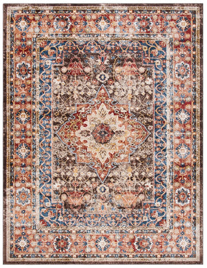 Safavieh Bijar 652 Power Loomed Traditional Rug Brown / Rust 4' x 4' Round