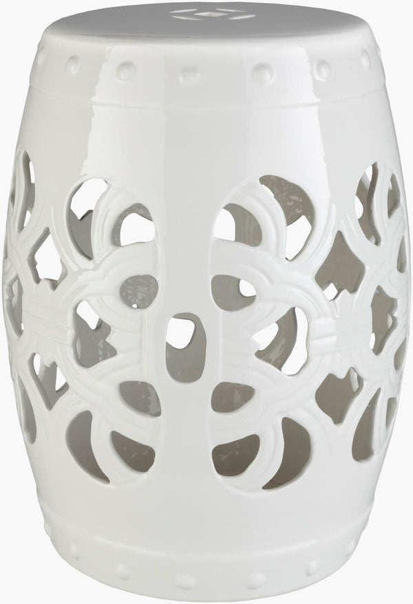 Livabliss Brinnon Outdoor Ceramic Garden Stool Handcrafted Global Style Patio Plant Stand BIN003-131318