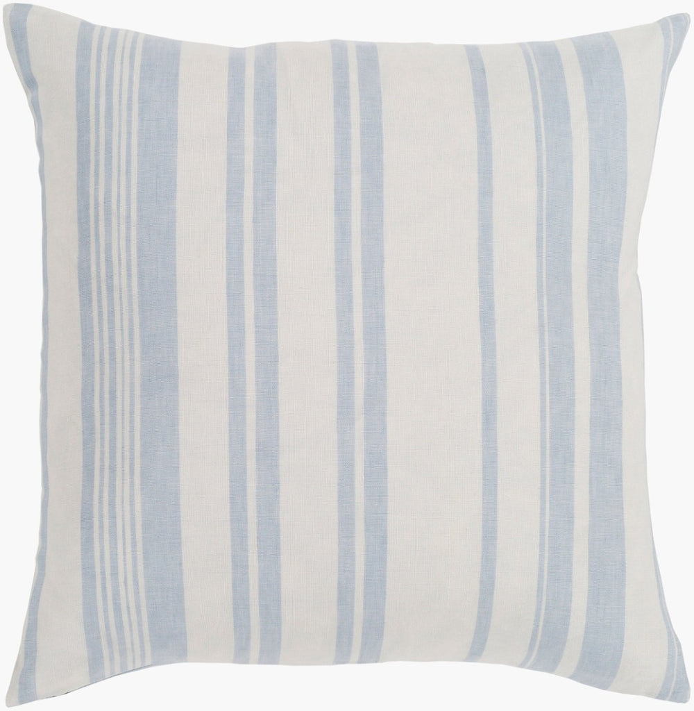 Livabliss Baris Embroidered Linen Cotton Throw Pillow Beige Cottage Accent for Sofa or Bed BIS002-1818