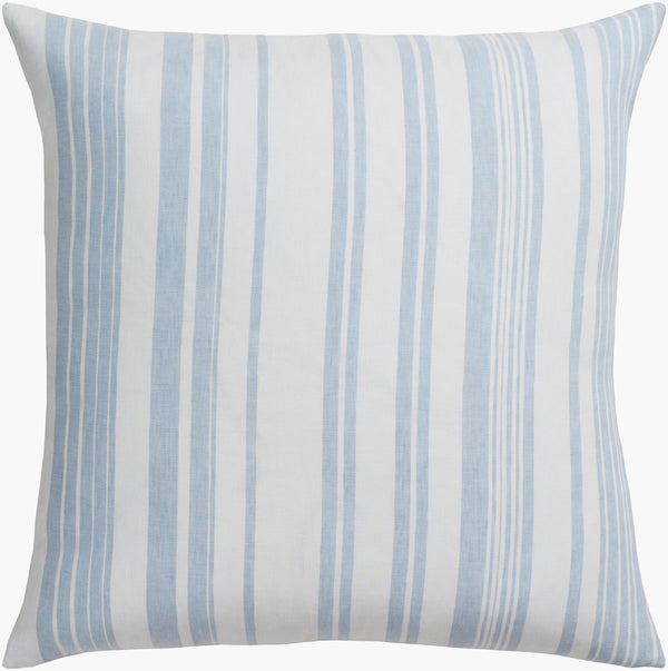 Surya Baris Bis-1000 Sham - Rustic Linen & Cotton Charm For Cozy Home Decor, Perfect For Stylish Comfort! Ice Blue Linen,Cotton,Linen,Cotton Bis1001-es