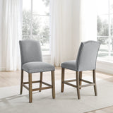 Steve Silver Grayson CounterChair w/nailhead, Set of 2 GS600CCG