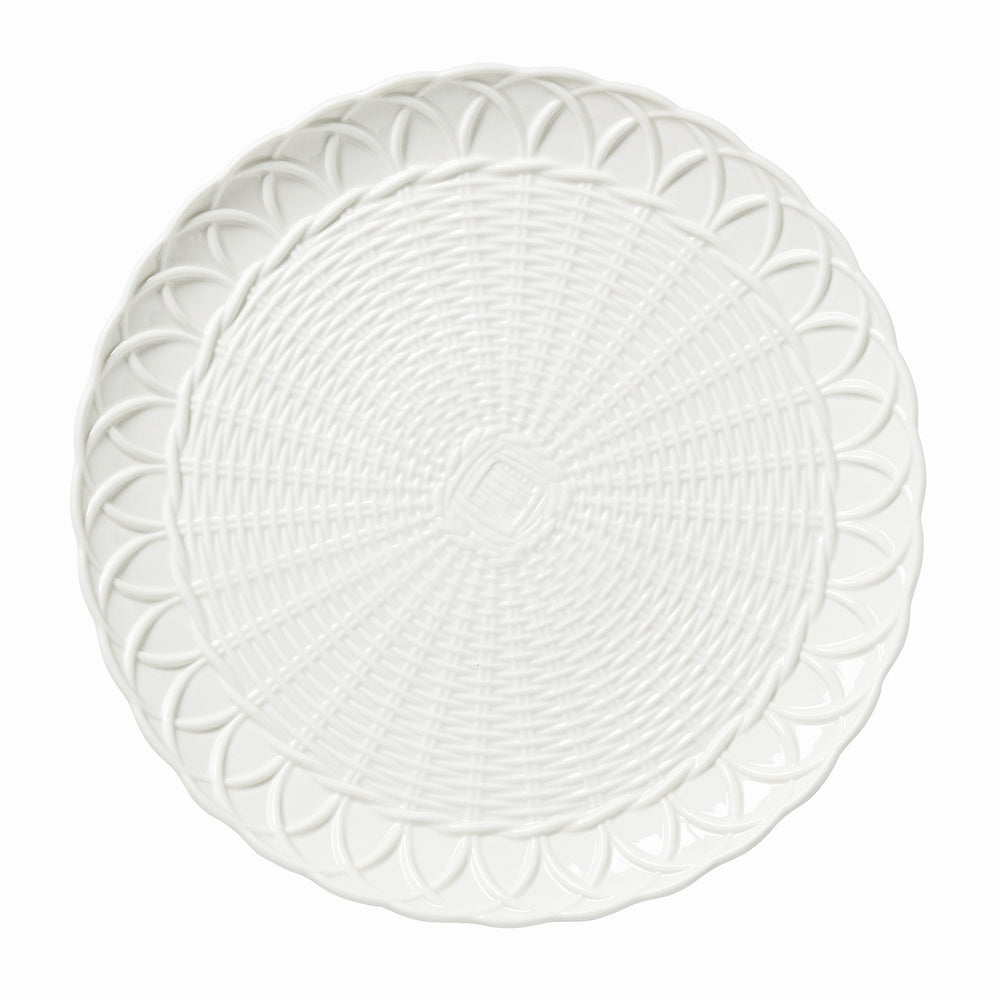 Lenox Wicker Creek Round Platter White, WHITE PORCELAIN 893877