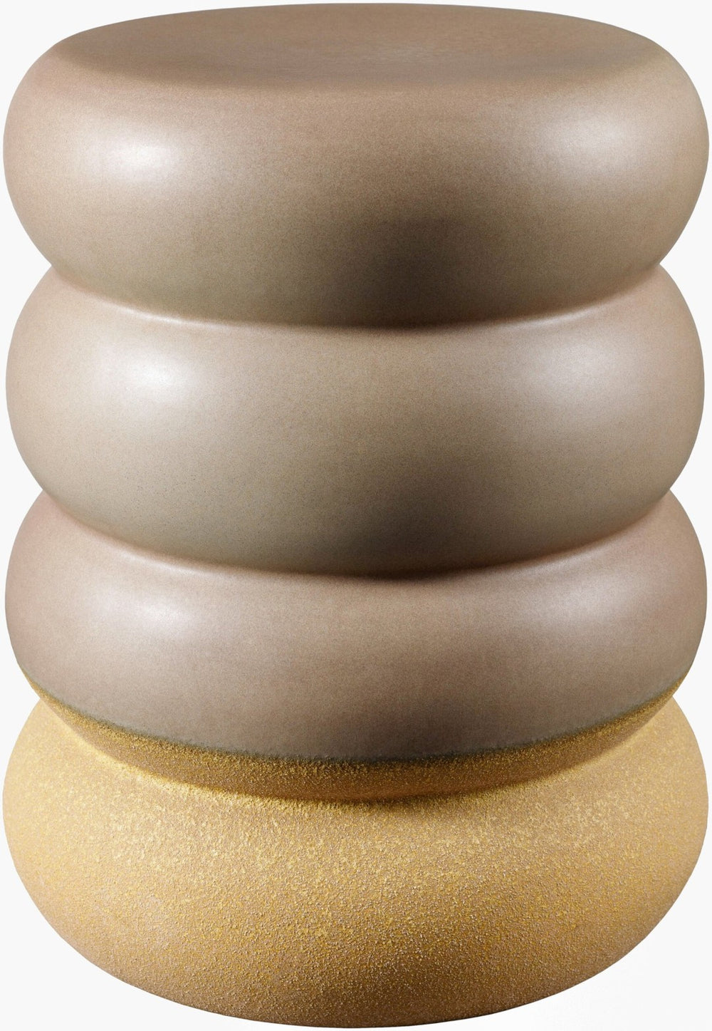 Livabliss Bizen Handcrafted Ceramic Garden Stool Versatile Barrel Side Table for Patio or Home BIZ003-171313
