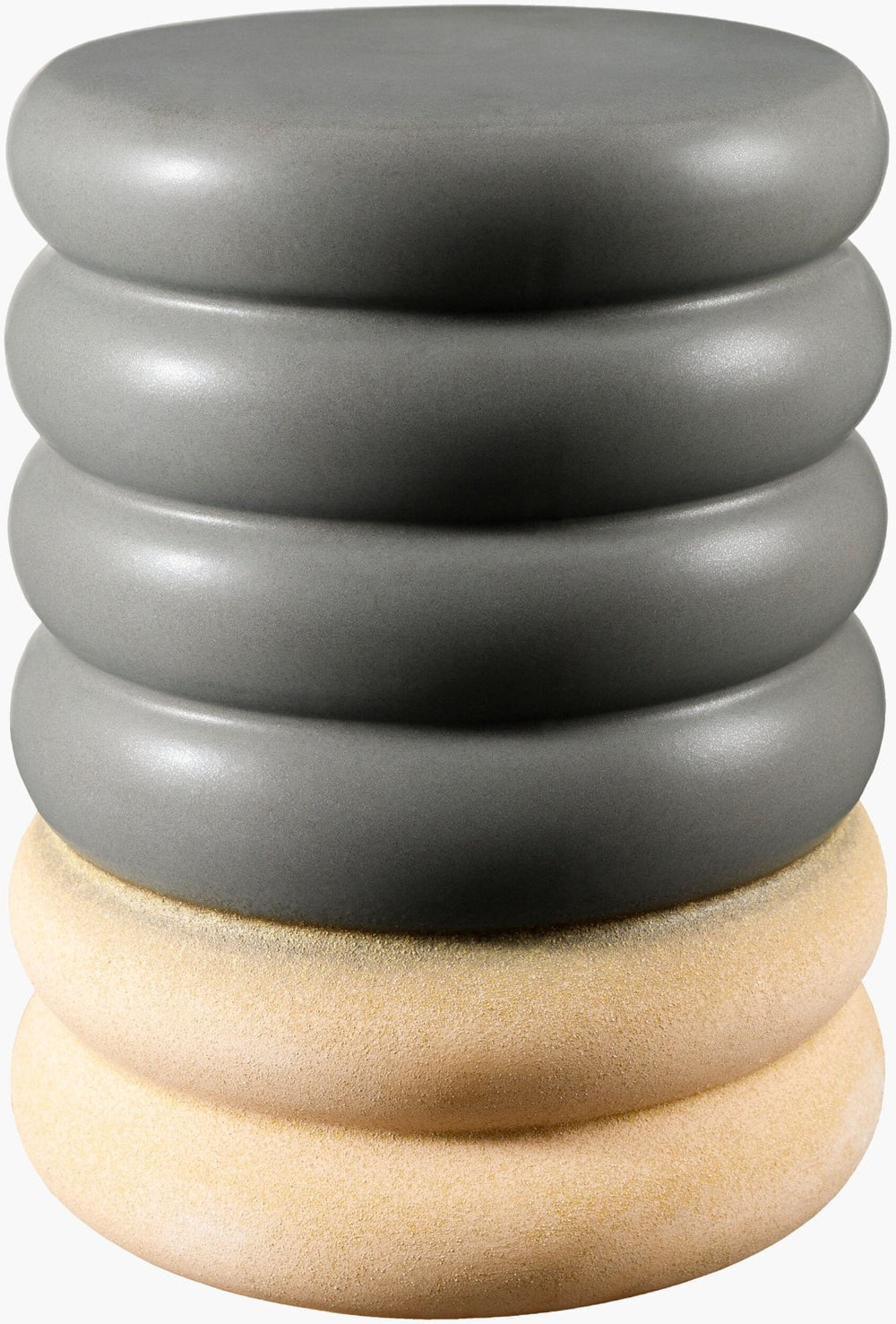Livabliss Bizen Glazed Ceramic Garden Stool Versatile Barrel Seat Side Table or Plant Stand BIZ004-171313
