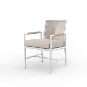 Sabbia Armless Dining Chair in Dupione Celeste, No Welt SW4901-1A-8067 Sunset West