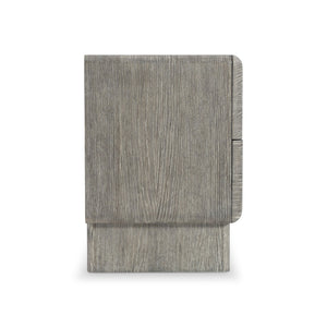 Bernhardt Bernhardt Monolith Nightstand 34" — Wirebrushed Puma Oak, Sculptural Rounded Case, Soft-Close Drawers, Usb Charging 343232