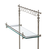 Park Hill Black Marble and Iron Bistro Rack EAW20187