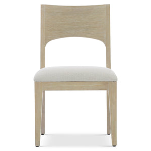 Bernhardt Bernhardt Solaria Side Chair — Rustic Modern Walnut-Quartered Ash Frame, Upholstered Seat, Floor Glides, 20.5"X23.5" 310555