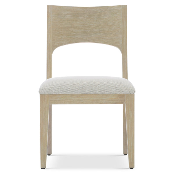 Bernhardt Bernhardt Solaria Side Chair — Rustic Modern Walnut-Quartered Ash Frame, Upholstered Seat, Floor Glides, 20.5"X23.5" 310555