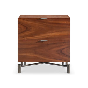 Bernhardt Bernhardt Brasea Suar Wood Nightstand with Usb Charging and Soft Close Drawers 24" W x 20" D x 26" H 394230
