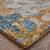 Feizy Rugs Everley Wool Hand Tufted Casual Rug Gray/Blue/Gold 12' x 15'