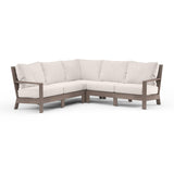 Laguna Sectional in Canvas Natural, No Welt SW3501-SEC-5404 Sunset West