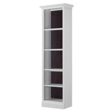 Parker House Shoreham - Effortless White 24 In. Bookcase Effortless White Acacia Solids / Birch Veneers SHO#424-EFW