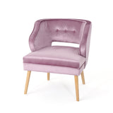 Christopher Knight Home® - Noble House - Mariposa Mid Century Light Lavender Velvet Accent Chair