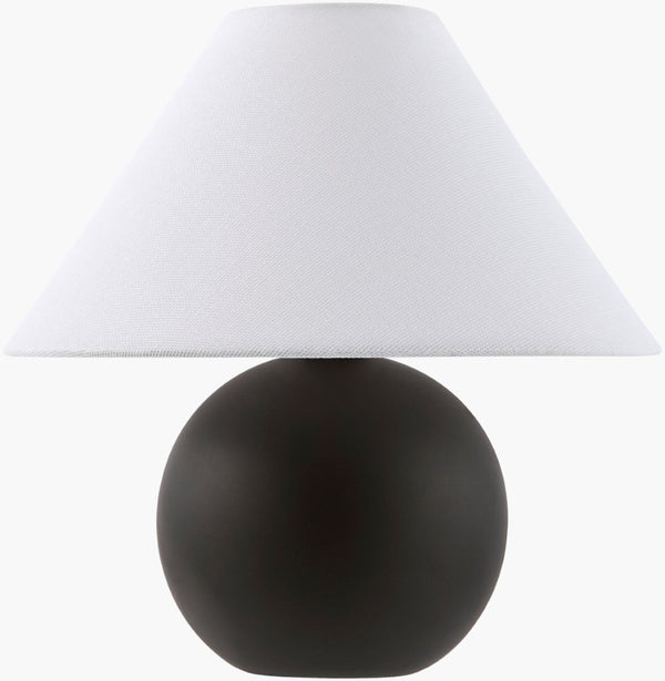 Livabliss Bajo Handcrafted Ceramic Table Lamp with Linen Shade for Bedside Warm Ambient Glow BJO-005