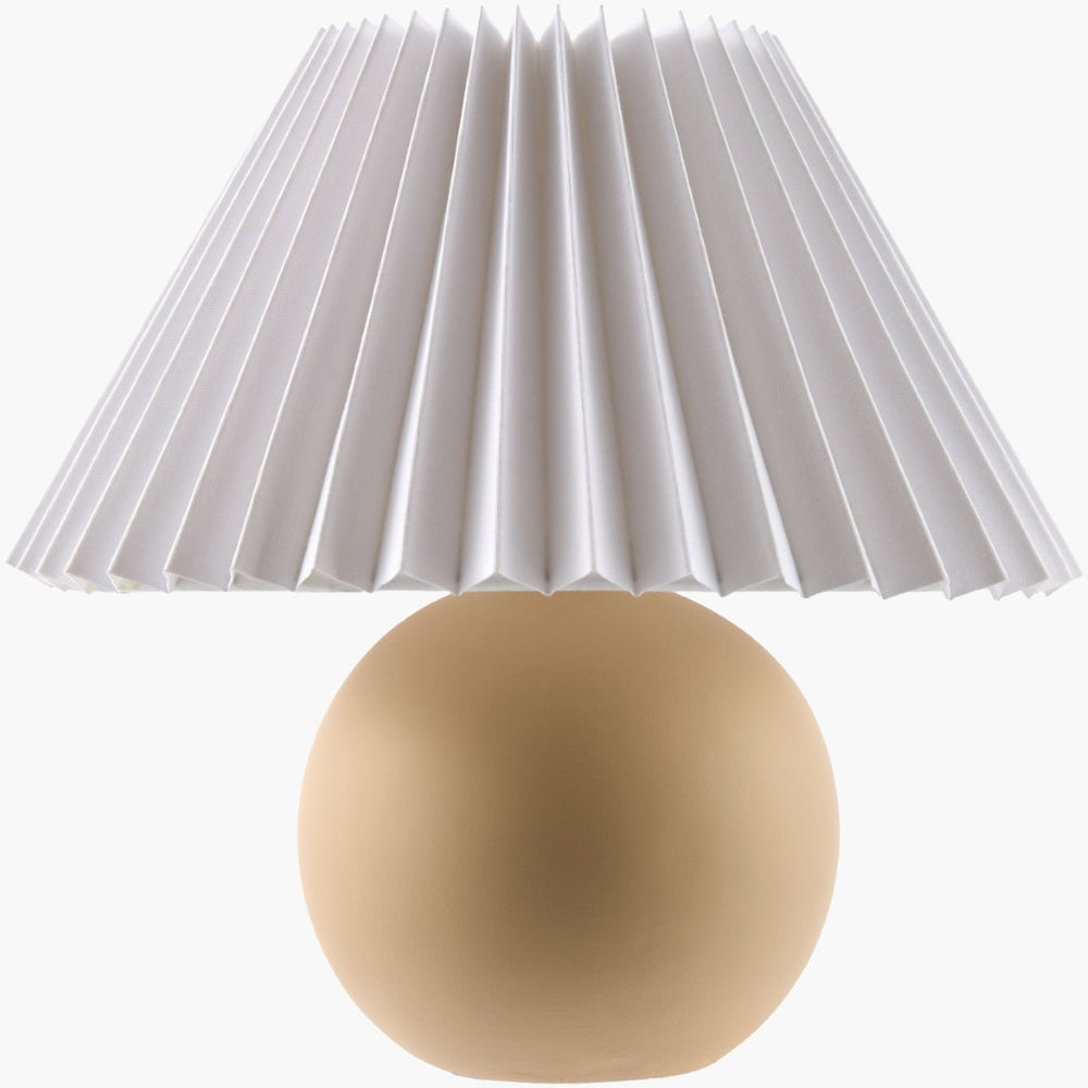 Livabliss Bajo Ceramic Arts and Crafts Table Lamp with Linen Shade for Bedside Reading BJO-008