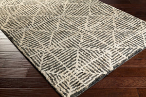 Surya Bjorn 2' X 3' Handmade Jute Rug - Moroccan-inspired Design, Soft Medium Pile, Durable & Elegant Decor Black Jute Bjr1004-268