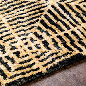 Surya Bjorn 2' X 3' Handmade Jute Rug - Moroccan-inspired Design, Soft Medium Pile, Durable & Elegant Decor Black Jute Bjr1004-268