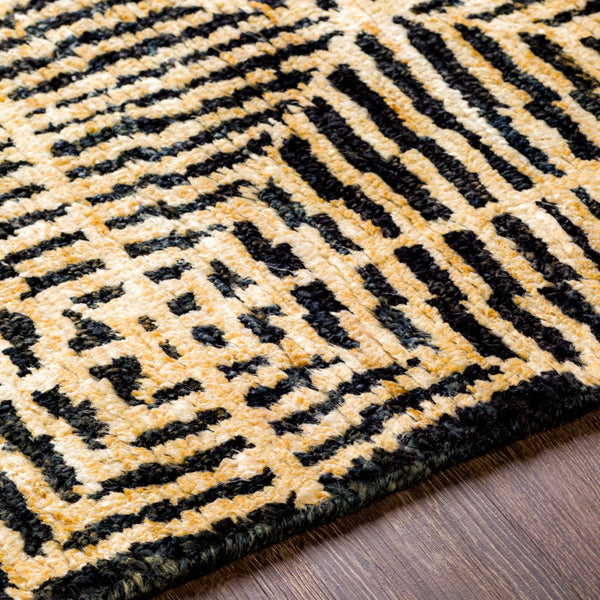 Surya Bjorn 2' X 3' Handmade Jute Rug - Moroccan-inspired Design, Soft Medium Pile, Durable & Elegant Decor Black Jute Bjr1004-268