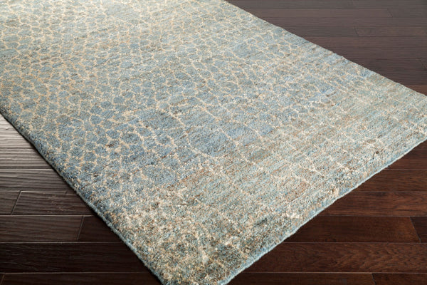 Surya Bjorn 2' X 3' Handmade Jute Rug - Moroccan-inspired Design, Soft Medium Pile, Durable & Elegant Decor Blue Jute Bjr1011-58