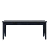 Homelegance By Top-Line Lorren Wood Dining Bench Blue Rubberwood