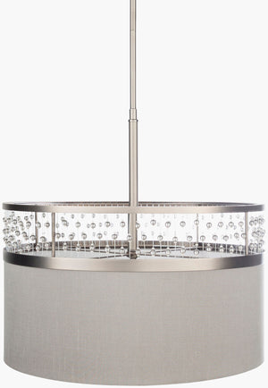 Surya Bijou Pendant Lighting - Stunning 19"L X 19"W Steel Fixture, 11"H Eye-catching Centerpiece For Any Room Fixture, Metallic ,Nickel Steel Bju-002