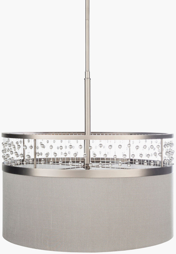 Surya Bijou Pendant Lighting - Stunning 19"L X 19"W Steel Fixture, 11"H Eye-catching Centerpiece For Any Room Fixture, Metallic ,Nickel Steel Bju-002