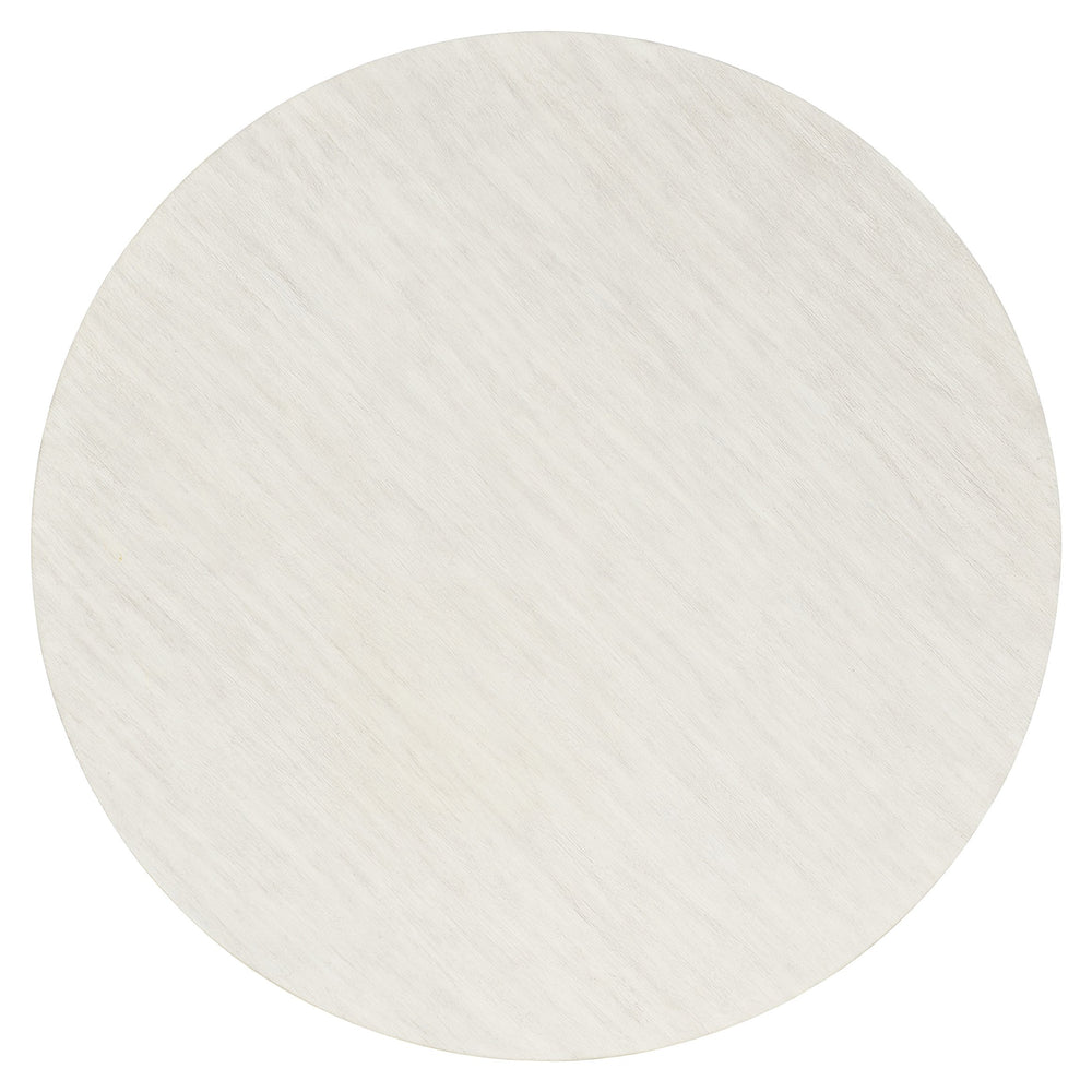 Bernhardt Bernhardt Foundations Cocktail Table With Two-Tone Cerused Acacia, Brushed Steel Accents, Soft-Close Drawers And Rustic Modern Flair Linen 49"W x 49"D x 17"H 306015