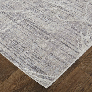 Feizy Rugs Lennon Abstract Distressed Rug - Durable Polyester & Polypropylene For Sophisticated Home Décor Taupe,Gray Polyester,Polypropylene Len39fzfbgeivyc00