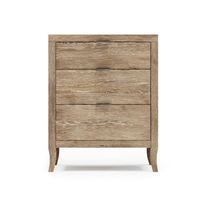 Bernhardt Bernhardt Tribeca Nightstand With Aurum White Oak Finish, 3 Soft-Close Drawers & Usb Charging 333220