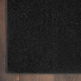 Nourison Essentials NRE01 Machine Made Power-loomed Borderless Design Indoor/Outdoor Outdoor Modern Rug Black, Black 100% Polypropylene 99446062390