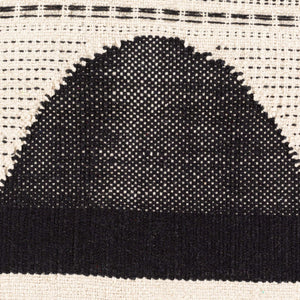 Surya Banksia 20"L X 20"W Scandinavian Modern Accent Pillow - Cozy, Stylish Home Decor Essential Black Cotton,Polyester,Cotton Bka001-2020p