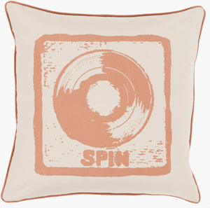 Surya Big Kid Blocks 18"L X 18"W Whimsical Cotton Accent Pillow - Fun, Colorful & Easy Care For Any Room! Brown Cotton Bkb009-2020d