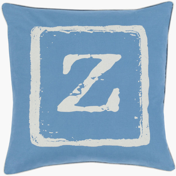 Surya Big Kid Blocks 18"L X 18"W Whimsical Cotton Accent Pillow - Fun, Colorful & Easy Care For Any Room! Oatmeal Cotton Bkb031-1818