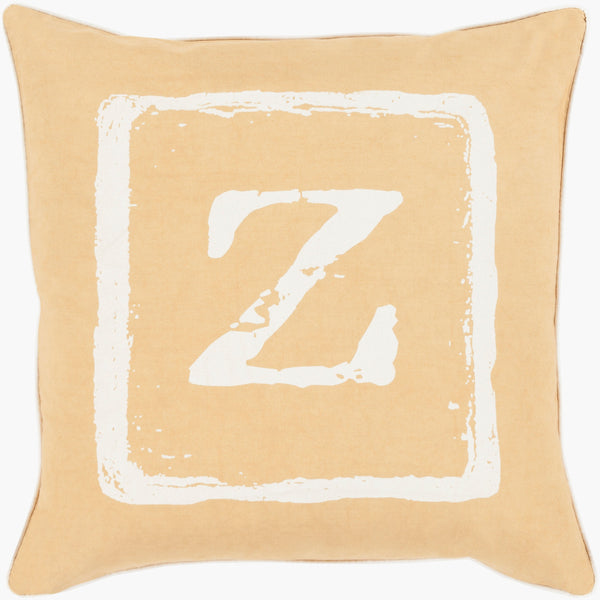 Surya Big Kid Blocks 18"L X 18"W Whimsical Cotton Accent Pillow - Fun, Colorful & Easy Care For Any Room! Off,White Cotton Bkb032-2222