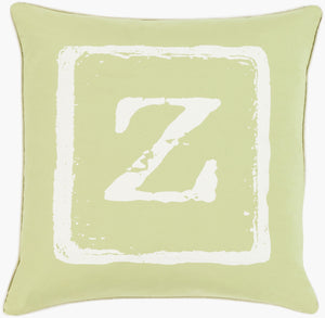 Surya Big Kid Blocks 18"L X 18"W Whimsical Cotton Accent Pillow - Fun, Colorful & Easy Care For Any Room! Cream Cotton Bkb035-2020