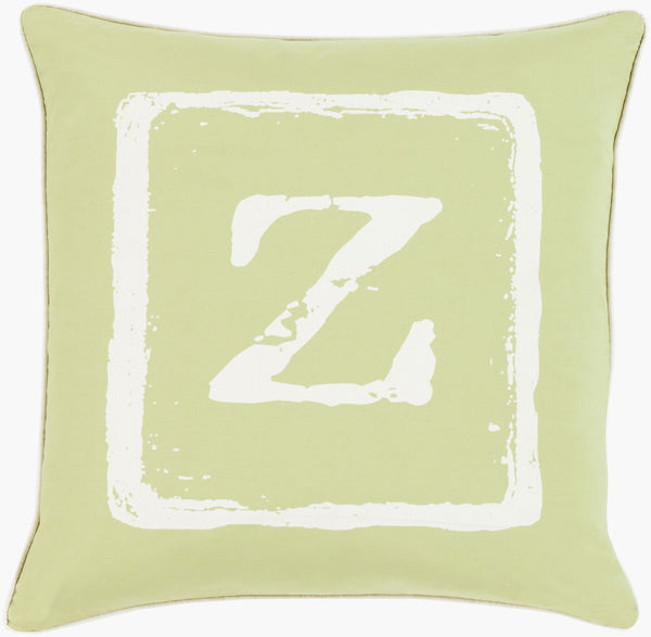 Surya Big Kid Blocks 18"L X 18"W Whimsical Cotton Accent Pillow - Fun, Colorful & Easy Care For Any Room! Cream Cotton Bkb035-2020