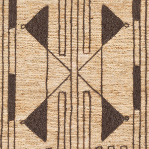 Surya Brookwood Handmade 2' X 3' Bohemian Jute & Wool Rug - Luxurious Global Style For Your Home Decor Wheat Jute,Wool Bkd2300-23