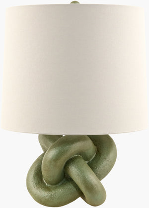 Livabliss Burkina Hand-painted Resin Table Lamp Bohemian Artisan Accent for Bedside or Entryway BKI-003