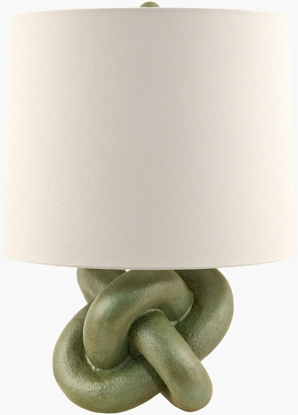 Livabliss Burkina Hand-painted Resin Table Lamp Bohemian Artisan Accent for Bedside or Entryway BKI-003