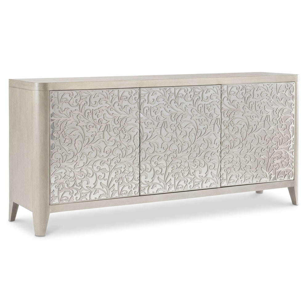 Bernhardt Bernhardt Cornelia Buffet With Acanthus Metal Frieze, Nebbia Ash & Glazed Stainless Steel Accents 331132