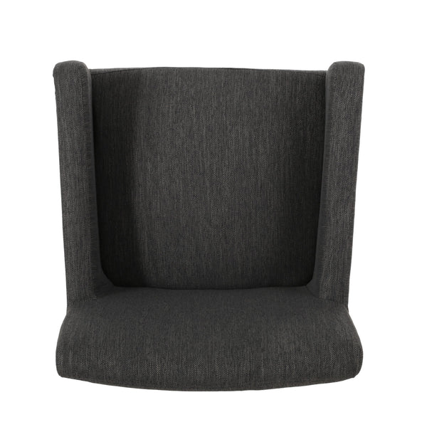 English Elm Arm Chair Upholstered Track Arm Contemporary Accent Seat for Living Room Reading Nook 69409.00CHAR