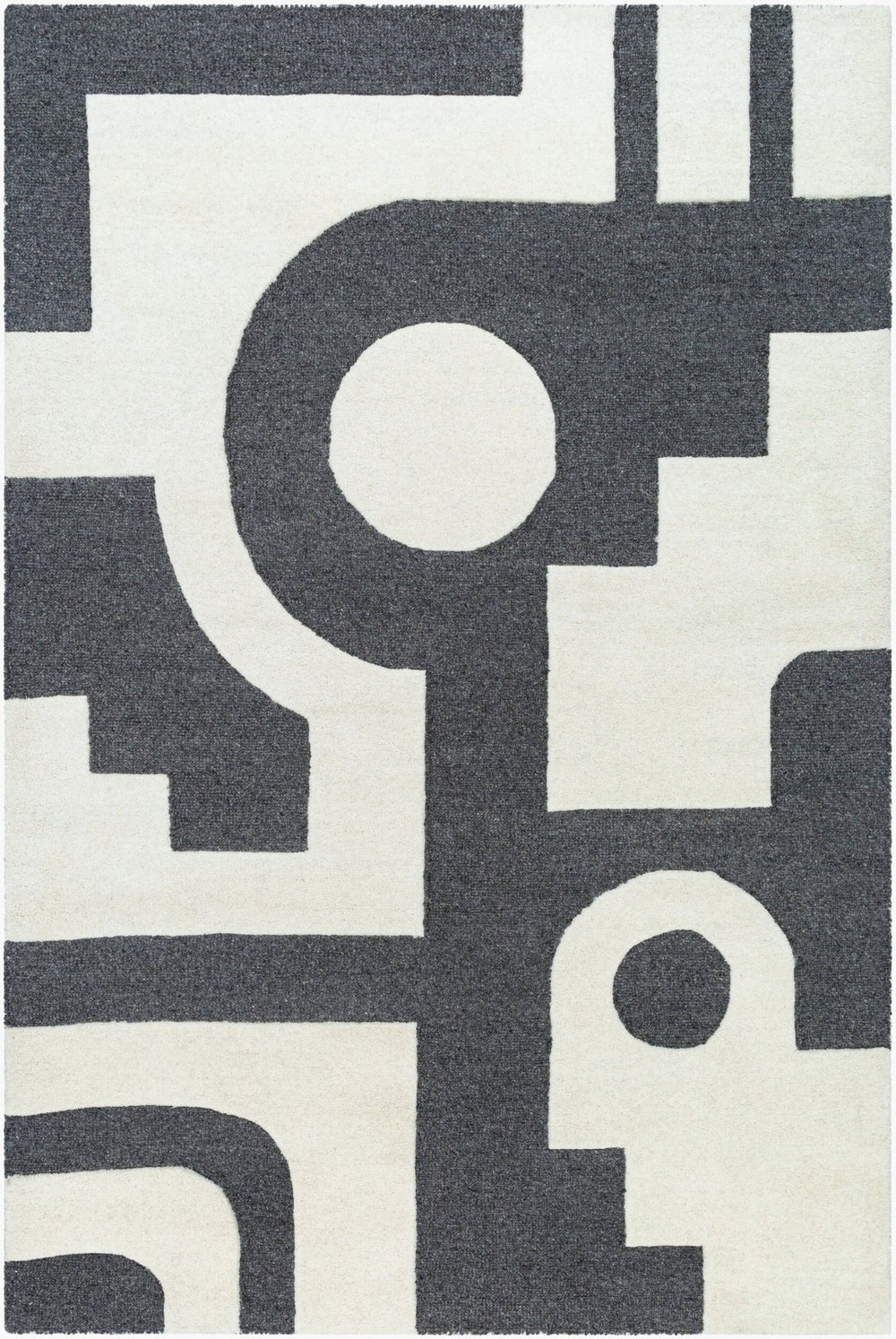 Livabliss Brook Handcrafted Wool Accent Rug with Modern Graphic Pattern for Entryways BKO2303-23