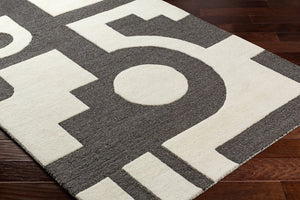 Livabliss Brook Handcrafted Wool Accent Rug with Modern Graphic Pattern for Entryways BKO2303-23