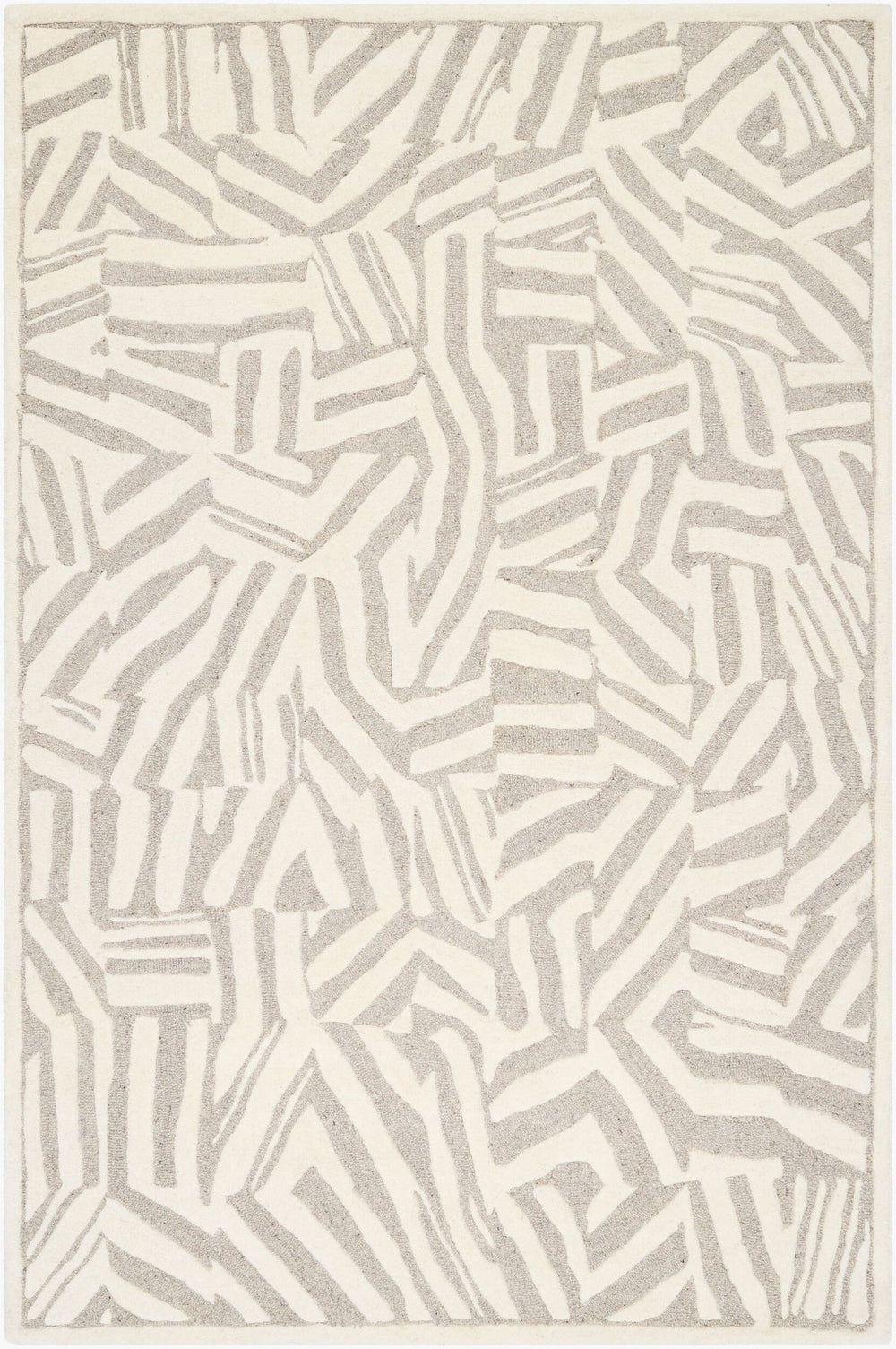 Livabliss Brook Handmade Wool Accent Rug Hand Tufted in India for Entryways and Bedside Floors Beige, Light Br 5' x 7'6" BKO2314-576