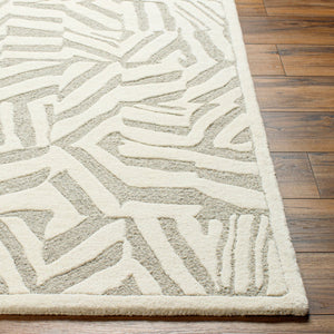 Livabliss Brook Handmade Wool Accent Rug Hand Tufted in India for Entryways and Bedside Floors Beige, Light Br 5' x 7'6" BKO2314-576