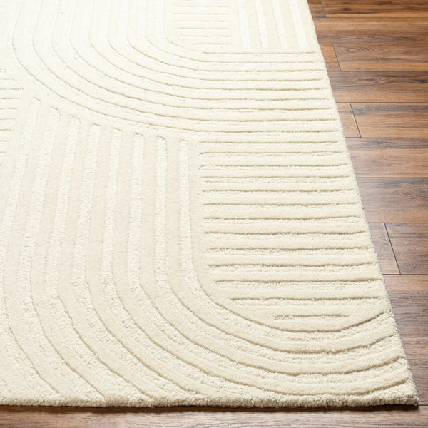 Livabliss Brook Art Deco Hand Tufted Wool Accent Rug Medium Pile Entryway Bedroom Layer Beige 2' x 3' BKO2315-23
